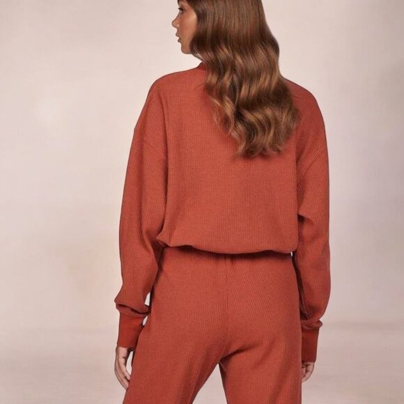 Charlie Holiday Locale Waffle Sweatshirt & Journey Lounge Pants Set - Picture 5 of 6